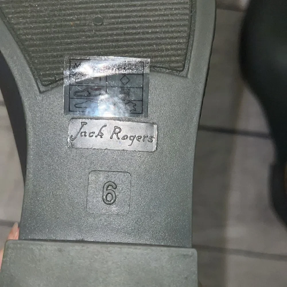 Jack Rogers Sallie Rain Boots Gray Pull-On Ankle Wellies sz 6